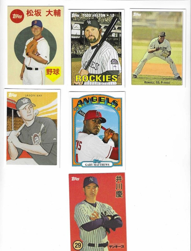 2007 Topps WALMART U-Pick MATSUZAKA HELTON RAMIREZ BAY MATTHEWS IGAWA - Image 1 of 1