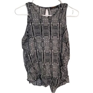 Renee C. Stitch Fix Women’s Sz Small Linscott Split Back Blouse Sleeveless Black - Picture 1 of 10