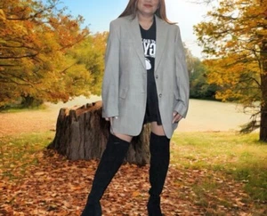 Burberry plaid oversized wool blazer unisex - Picture 1 of 13