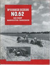 Farm Combine Brochure - IH McCormick-Deering - 62 - Harvester Thresher (F6975)