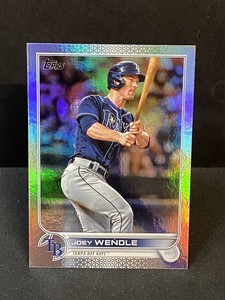 Joey Wendle 2022 Topps Series Rainbow Foil Parallel #145 Tampa Bay Rays