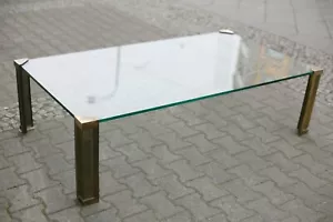 TRUE VINTAGE GHYCZY T14 Couchtisch SEHR GROSS BEISTELLTISCH 70s Space Age brass - Bild 1 von 10