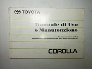 TOYOTA COROLLA - Libretto Uso e Manutenzione Ed. 09/1988 - Foto 1 di 5