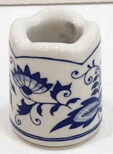 Vintage Mini Blue Danube Flower Candle Holder Funny Designs W Germany - Picture 1 of 9