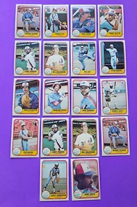 Vtg Lot of 18 Montreal Expos 1981 Fleer Baseball Cards MLB AL NL All-Star - Picture 1 of 6