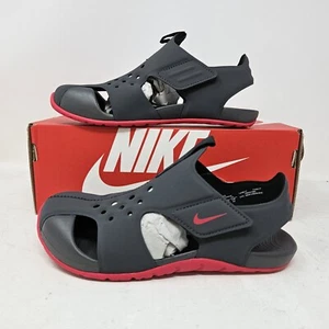 Nike Sunray Protect 2 (PS) Gray Pink Adjustable Sandals / 943828 001 / Youth 3Y - Picture 1 of 6