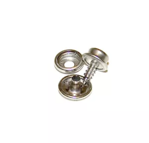 Stainless Steel Snap Set w/ 3/8" Screw Stud, Fasnap Brand, 10 Pc. Set - Bild 1 von 5