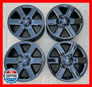 RANGE ROVER Factory Genuine OEM Wheel Set 19" Rims 72173 Black Gloss #S - Picture 1 of 6