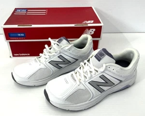 New Balance Women's Size 8 2A - 847 V3 Walking Shoes WW847WT3, White/Grey - USA - Picture 1 of 3