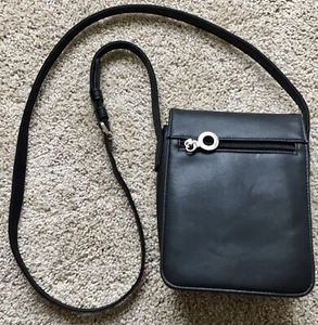 NINE WEST Black Crossbody Vinyl Bag - Picture 1 of 10