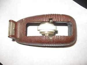 Vintage Whale Tail Brown Art Deco SCOTCH Tape Dispenser Heavy Industrial Iron - Picture 1 of 6