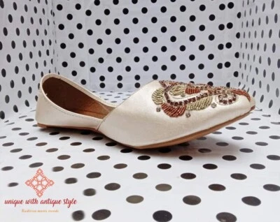 US 7,8 9 10 JAMAWAR HOMBRES HECHO A MANO METAL COLOR CUERO KHUSSA Foto 1 de 4