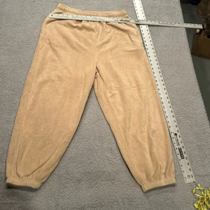 Pantalones de chándal American Eagle talla LS bolsillos color camel tostado cordón acogedor - Imagen 1 de 5