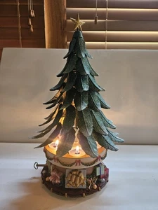Partylite Musical Christmas Tealight Candle Holder Glowing Tree P7920 No Box - Picture 1 of 7