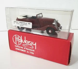 JM Dubray 1934 Renault Primastella Maroon Cabrio 1/43 #37 - Bild 1 von 4