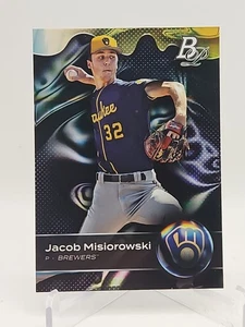 2023 Bowman Platinum #TOP-69 Jacob Misiorowski Milwaukee Brewers Prospect Card - Picture 1 of 2