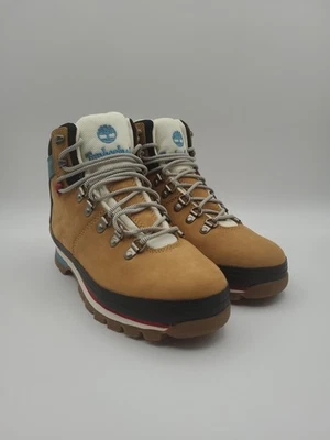 Botas de caminhada Timberland Euro femininas tamanho 7 marrom trigo nobuck impermeáveis sapatos - Imagem 1 de 4