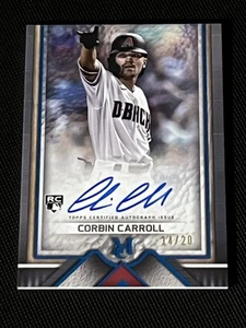 2023 Topps Museum Collection CORBIN CARROLL RC On-Card Auto Autograph Blue /20 - Picture 1 of 7