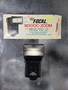 Focal M500T-Zoom Electronic Flash Unit For Camera bounce with box - Picture 1 of 8