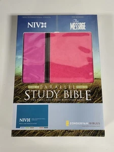 The Message Parallel Study Bible by Zondervan Staff (2008, Leather) - Picture 1 of 12