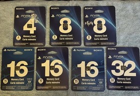 PS Vita Memory Cards - NEW