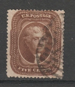 US # 30/ 30a  VF-XF used series 1860 , Paid cancel - Picture 1 of 2