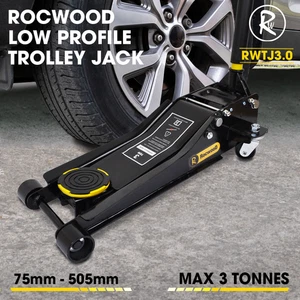 Trolley Jack 3 Ton Tonne Low Profile Hydraulic Floor Lifting Car Van Garage Tool - Picture 1 of 7