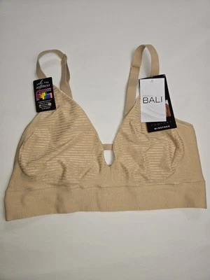 NWT BALI BRA WIRE-FREE BUILT UP BACK SEAMLESS DESIGN 2XL DFB998 B166-7 - Image 1 of 3