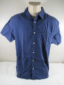 Men's short sleeve button down cotton shirt Urban Pipeline L blue - Picture 1 of 5