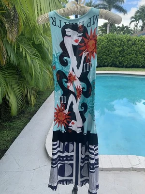 Mini Vestido CUSTO BARCELONA Vintage Y2K Estampado Arte Pop Talla 2 Foto 1 de 4