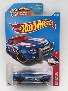 Hot Wheels HW Rescue '10 Camaro SS Blue 1:64 Diecast DHX71-D9B0P NEW - Picture 1 of 7