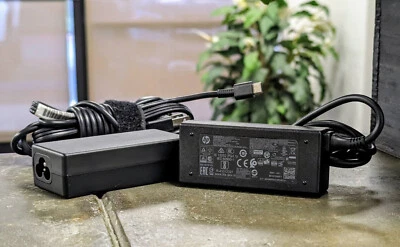 Cargador para computadora portátil adaptador de corriente alterna original original OEM HP USB-C 45W Foto 1 de 3
