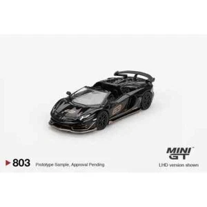 MINI GT 1:64 Lamborghini Aventador SVJ 63 Roadster Nero Aldebaran MGT00803-R - Picture 1 of 4