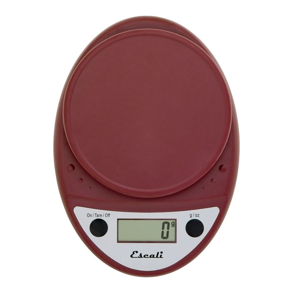 Escali Primo Digital Food Scale - Warm Red