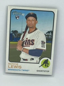 Royce Lewis Rookie 2022 Topps Heritage Baseball # 515 - Bild 1 von 2