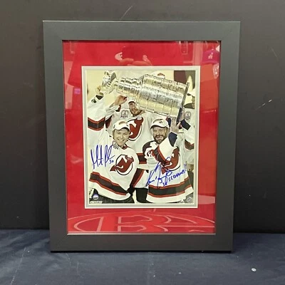 Martin Brodeur Ken Danyeko New Jersey Devils Signed Framed 8x10  Auto Steiner - Image 1 of 4