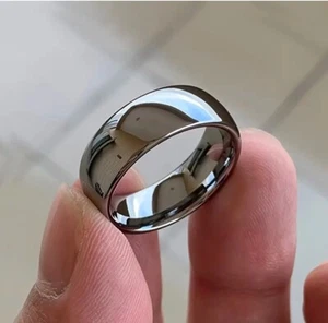 PANASH Fashion Men's 6mm Silver Ring Size 10- Durable, Polished... - Picture 1 of 2