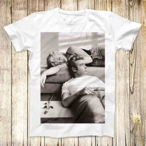 T-shirt Marilyn Monroe James Dean meme uomo donna unisex maglietta top 8310 - Foto 1 di 2