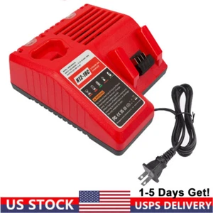 Charger NEW for M12 M18 18V Battery 48-59-1812 Lithium 12V 18 Volt M12-18C 1860 - Picture 1 of 12