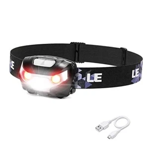 LED Headlamp Rechargeable - Super Bright Head Lamp with 5 Modes for Camping & - Picture 1 of 7