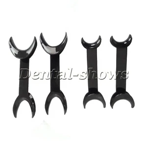 4 Pcs Dental Intraoral Cheek Lip Retractor Double-headed T-Shape Opener Black - Picture 1 of 3