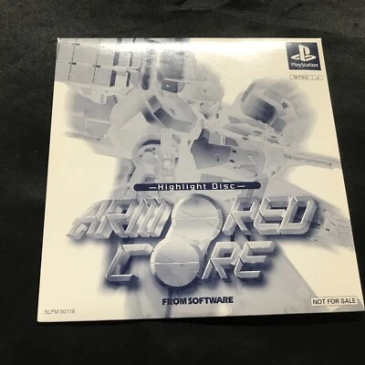 USED PS1 PS PlayStation 1 Armored Core NOT FOR SALE JAPAN IMPORT - Image 1 of 4