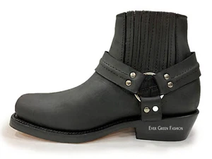 DAMAS Botas de Cuero Molinillos VIXEN Lo Marrón Vaquero Western Motociclista Botines - Imagen 1 de 11
