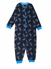 Boys Game 1Onesie One Piece Gaming All In One Black Blue Age 6-12 Yrs Cotton