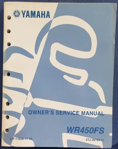 Yamaha WR450FS Owner's Service Manual         2 - Picture 1 of 10