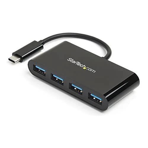 StarTech.com Hub USB 3.0 a 4 Porte, USB-C a 4 USB-A, Alimentazione a Bus (v8e) - Immagine 1 di 1