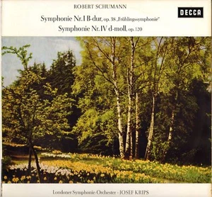 JOSEF KRIPS, SCHUMANN SYMPHONIES 60'S LP  DECCA SXL 2223 STEREO - Picture 1 of 3