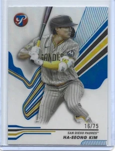 2024 Topps Pristine Ha-Seong Kim Blue Refractor /75 #148 San Diego Padres - Picture 1 of 1