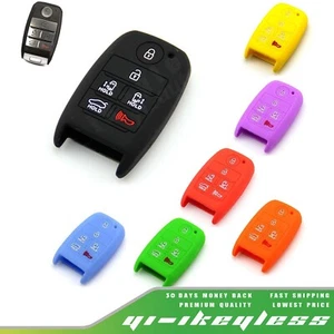 Silicone Case Cover For Kia 6 Buttons Remote Smart Key Sedona Mini Van Carnival - Picture 1 of 15