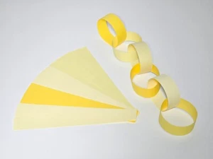 Paper Chain - Yellow Shades, Party and Seasonal Paper Chain Decorations - Picture 1 of 2